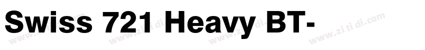 Swiss 721 Heavy BT字体转换